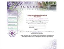Tablet Screenshot of permits.villageoflombard.org